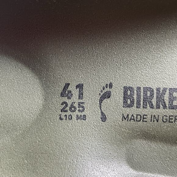 Mens 8 Womens 10 Birkenstock Madrid Essentials Green Slip On Slide Casual Sandal - Picture 8 of 8